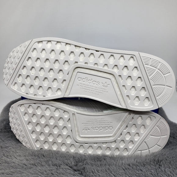 New Adidas NMD_R1 Cloud White Solar Red Men's Running Shoes Size 10.5 - Picture 7 of 7